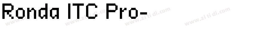 Ronda ITC Pro字体转换